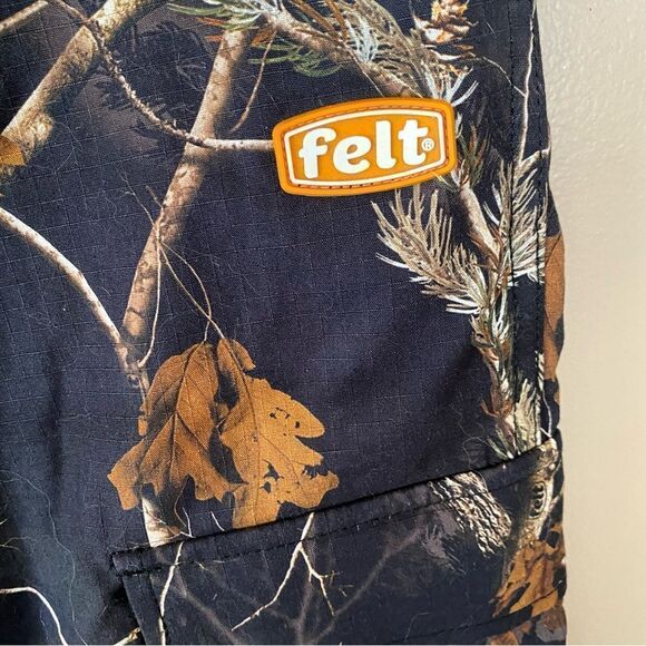 FELT men’s field cargo pants camo print loose fit streetwear skate Sz 34 - Picture 7 of 10